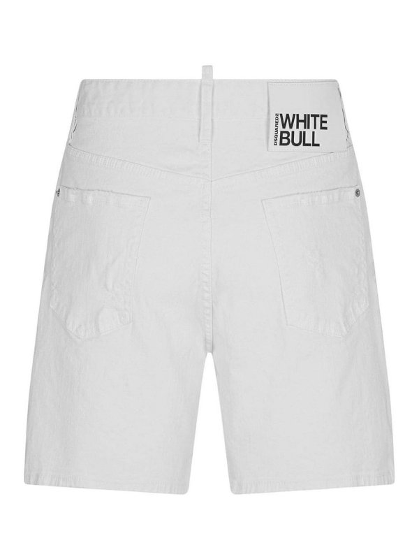 DSQUARED2: Hosen Shorts online - Shorts - Weiß