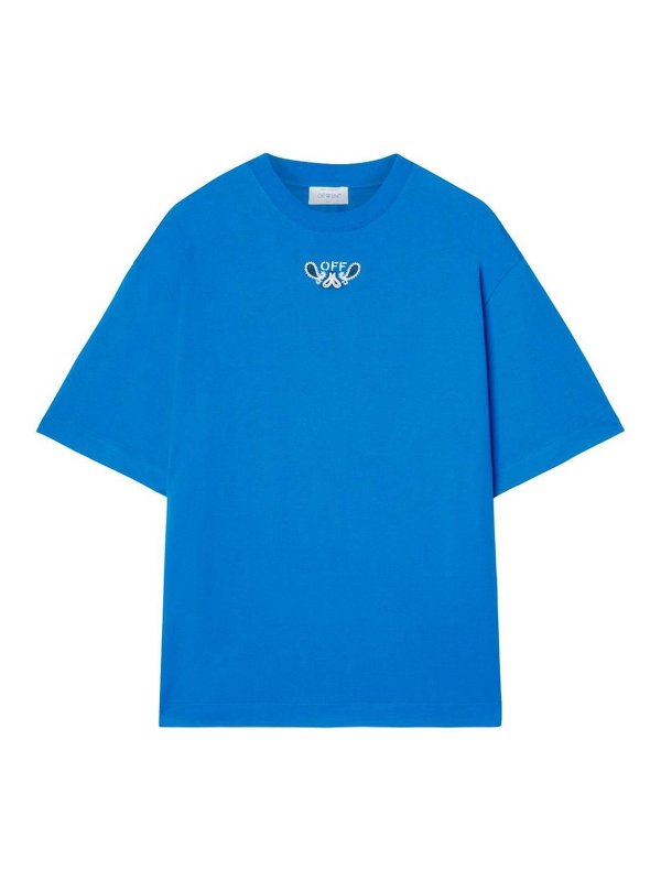OFF-WHITE: T-shirts - T-Shirt - Blau