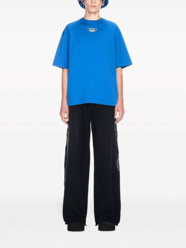 T-Shirt - Blau shop online: OFF-WHITE