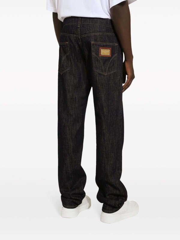 The Best Shops DOLCE & GABBANA: straight leg jeans - Black jeans