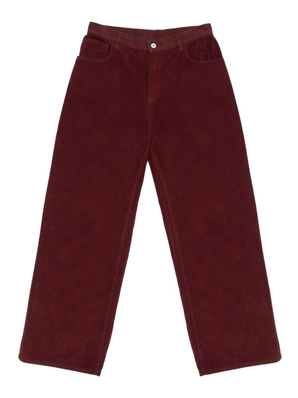 Marcelo Burlon County Of Milan: casual trousers - Dark red pants