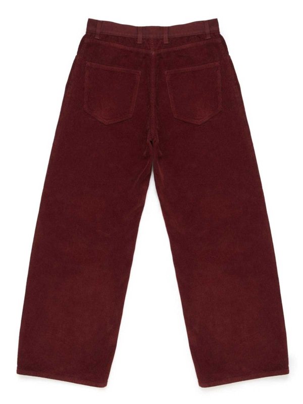 Marcelo Burlon County Of Milan: casual trousers online - Dark red pants