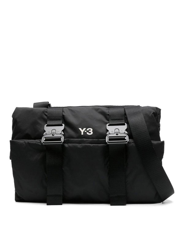 Y-3: cross body bags - Bag black