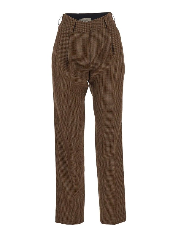 BLAZÉ MILANO: casual trousers - beige trousers with side pockets