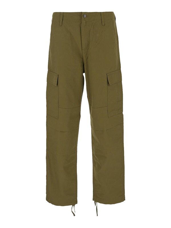 CARHARTT: カジュアルトラウザー - ショートパンツ - 緑