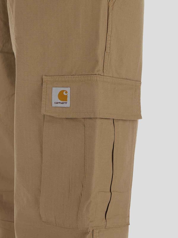 The Best Shops CARHARTT: casual trousers - beige trousers with belt loops