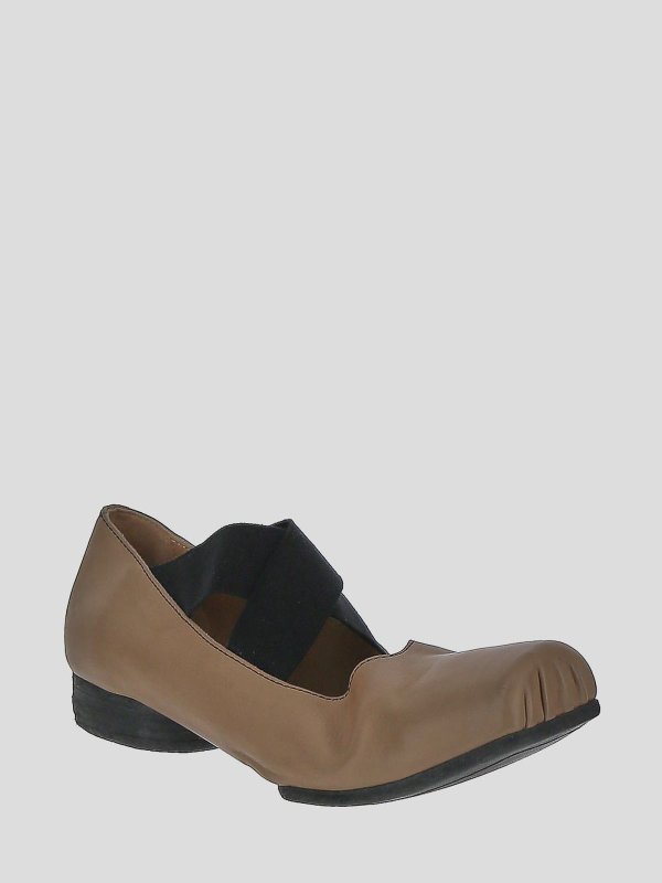 UMA WANG: classic shoes online - ballet shoes in rose with squared toe