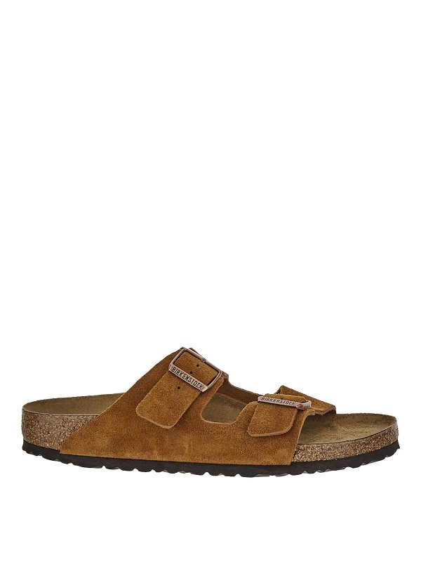 BIRKENSTOCK: sandals - slippers in mink