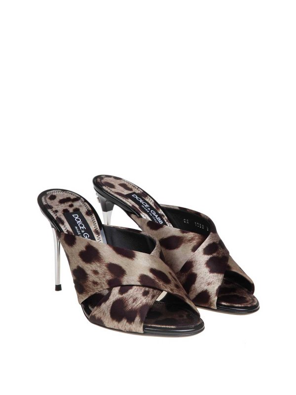 DOLCE & GABBANA: Sandalias online - Sandalias - Marrón