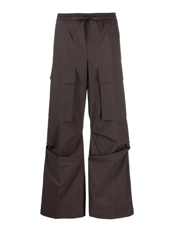 P.A.R.O.S.H.: casual trousers - Straight-Leg Cargo Trousers