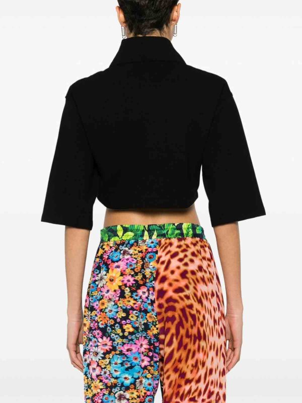 The Best Shops Palm Angels: Tops & Tank tops - Logo Cropped Polo Top