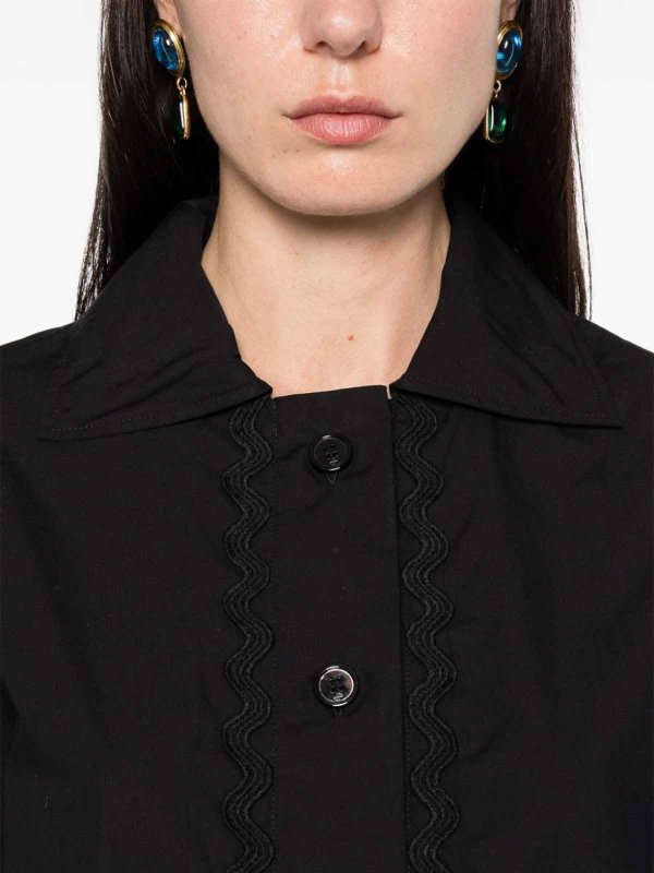 PATOU buy online Wave-Applique Cropped Shirt