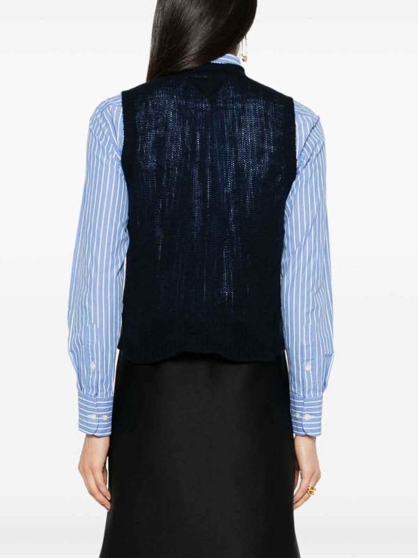 V-Neck Cashmere Vest shop online: PRADA