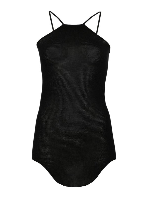 RICK OWENS: Tops & Tank tops - Scorpio Ribbed-Knit Tank Top