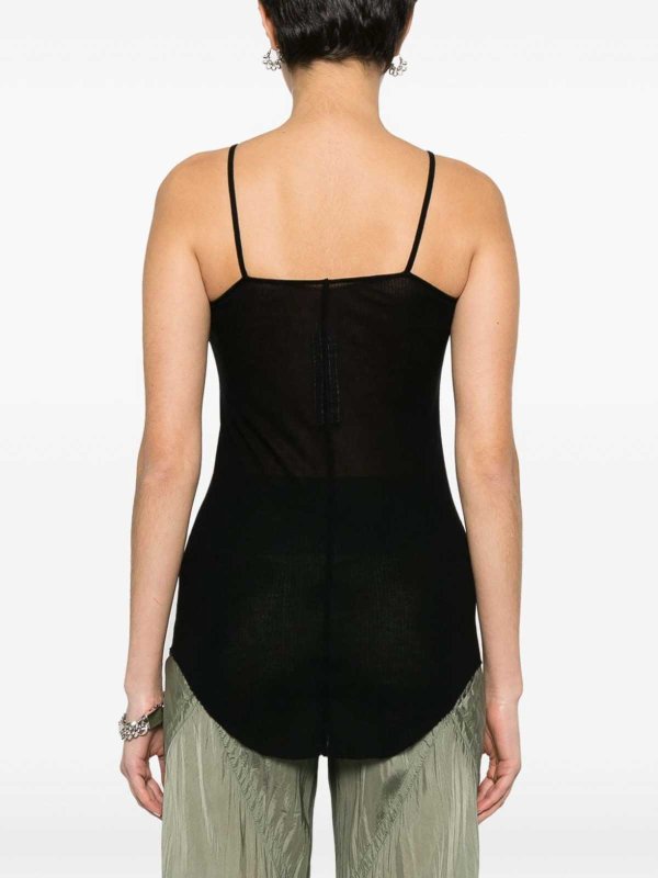 Scorpio Ribbed-Knit Tank Top shop online: RICK OWENS