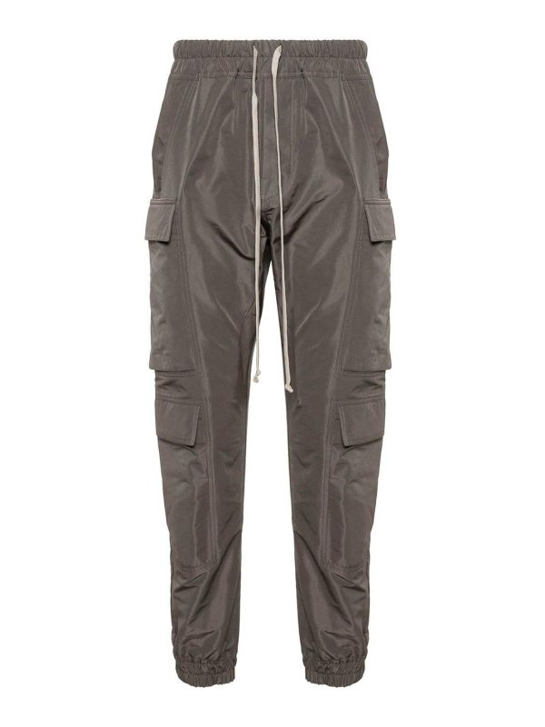 RICK OWENS: casual trousers - Mastodon Megacargo Tapered Trousers