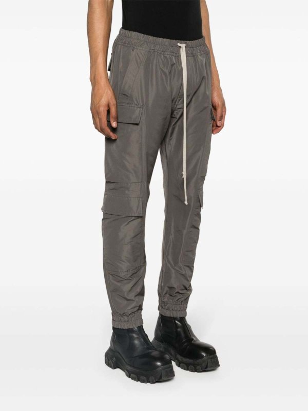 The Best Shops RICK OWENS: casual trousers - Mastodon Megacargo Tapered Trousers