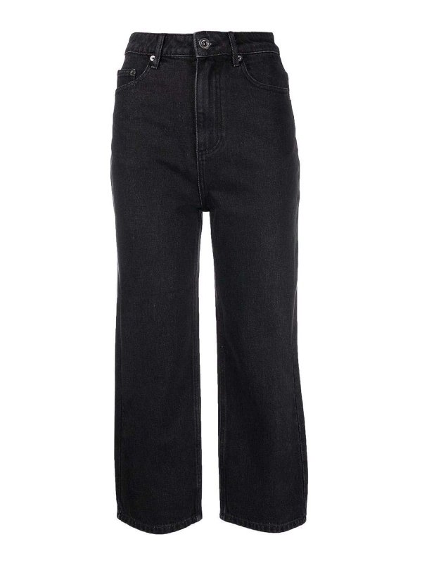 Self Portrait: ストレートジーンズ - ストレートジーンズ - 黒