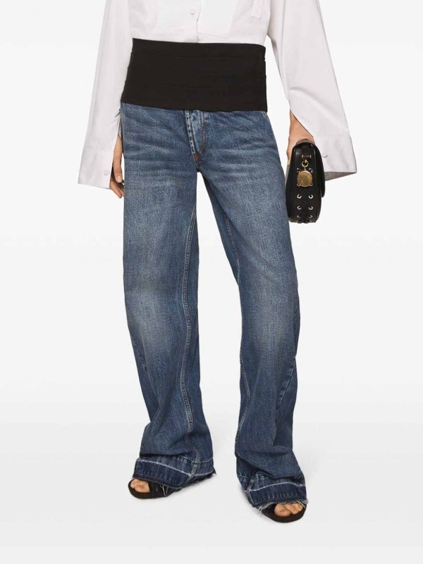STELLA McCARTNEY buy online Tuxedo-Embellished Wide-Leg Jeans