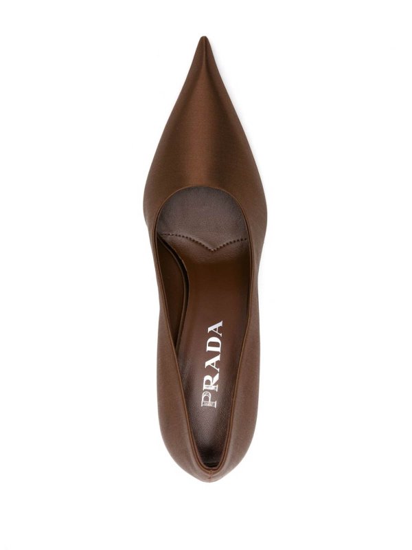 Pointed-Toe Satin Pumps shop online: PRADA