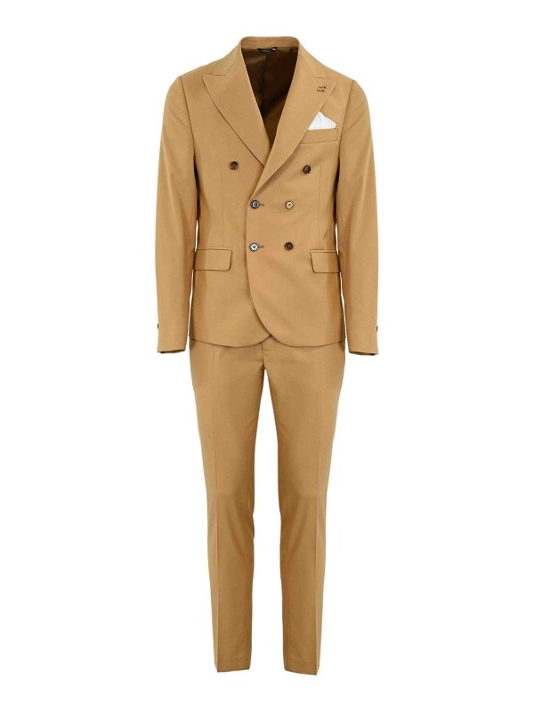 DANIELE ALESSANDRINI: フォーマルスーツ - フォーマルスーツ - キャメル