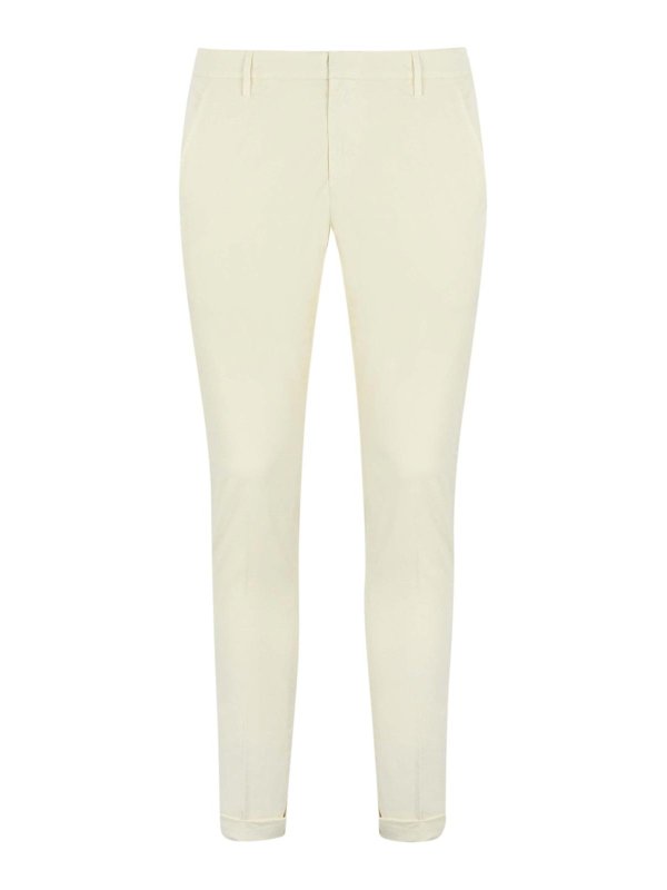 DONDUP: Tailored & Formal trousers - Gaubert Trousers In Stretch Cotton