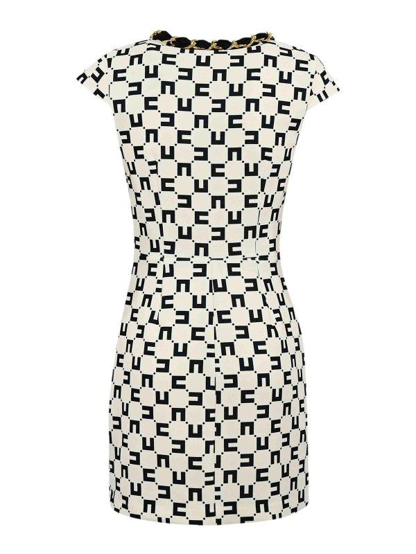 ELISABETTA FRANCHI: abiti corti online - Abito con sciarpa