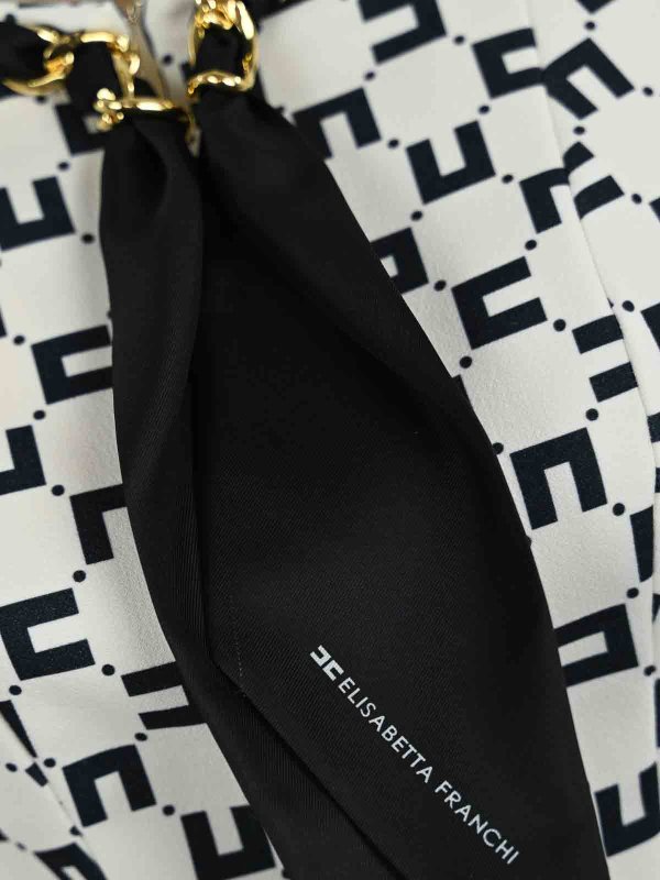 The Best Shops ELISABETTA FRANCHI: abiti corti - Abito con sciarpa