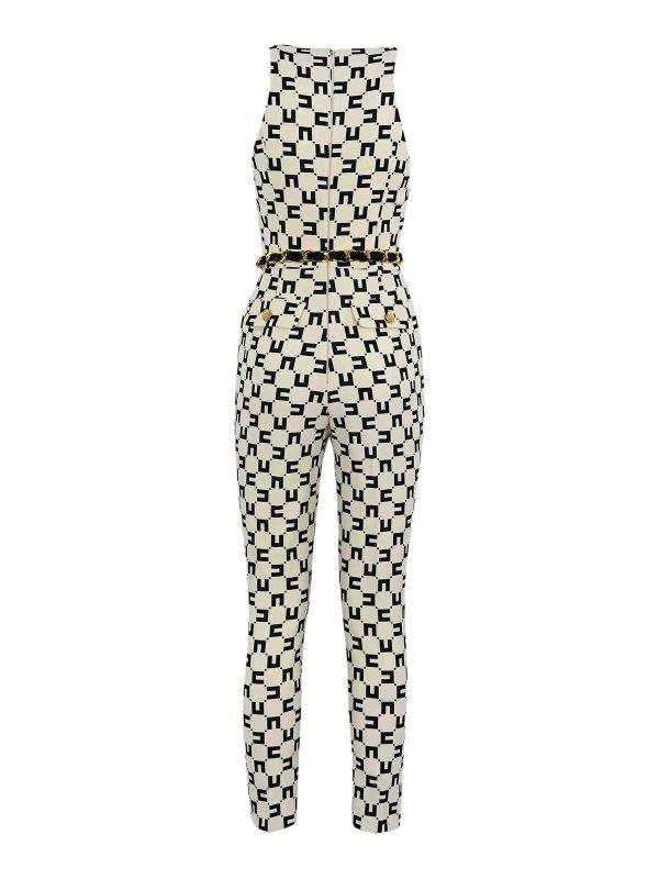 ELISABETTA FRANCHI: Jumpsuits online - Jumpsuit - Weiß
