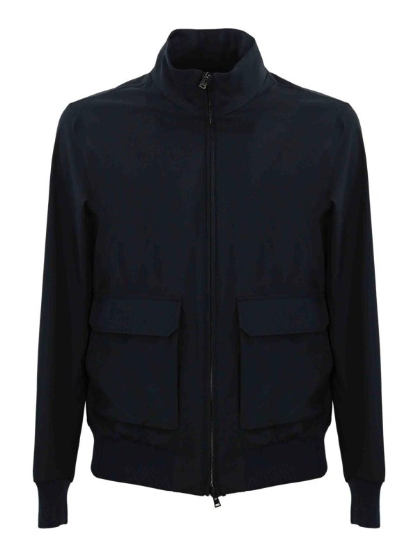 HERNO: Bomberjacken - Bomberjacke - Blau