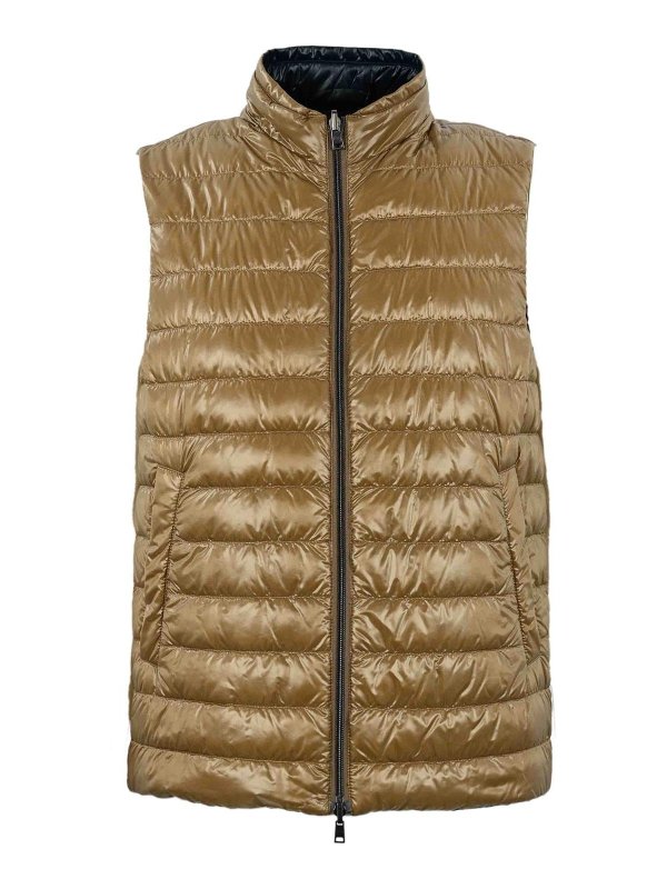 HERNO: vests - Reversible Quilted Vest