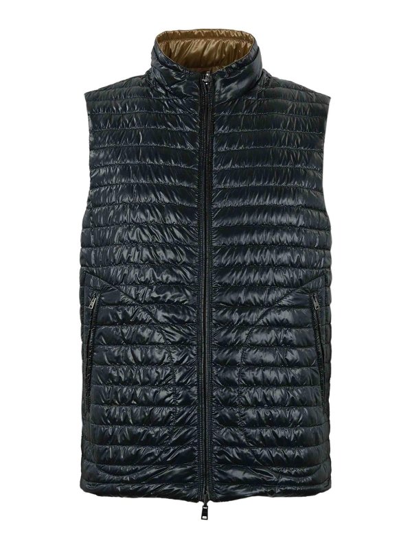 HERNO: vests online - Reversible Quilted Vest