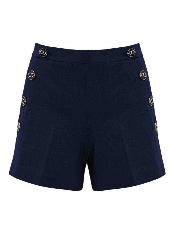 TWINSET: Shorts - Short - Bleu