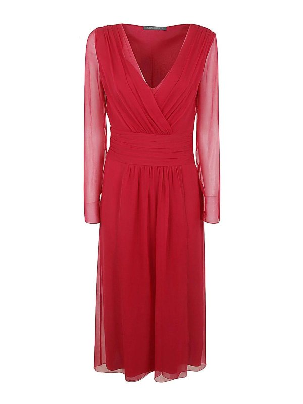 ALBERTA FERRETTI: Robes de soirée - Robe De Soirée - Rouge