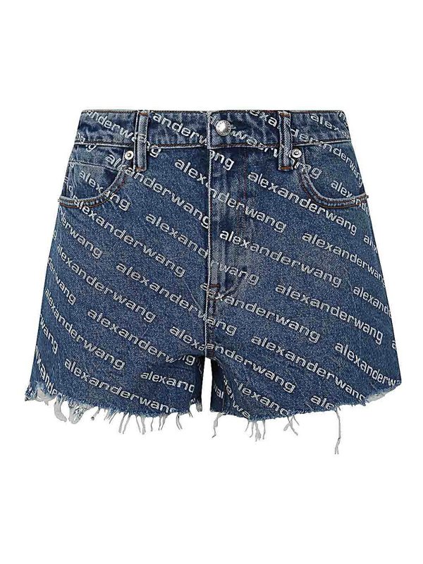 ALEXANDER WANG: トラウザーショーツ - ショートパンツ - ブルー