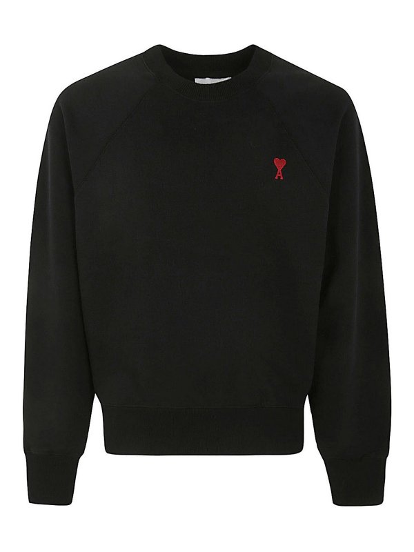 AMI PARIS: Sudaderas y suéteres - Sudadera - Negro