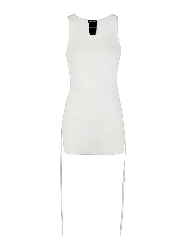 ANN DEMEULEMEESTER: Tops y camisetas sin mangas - Top - Blanco