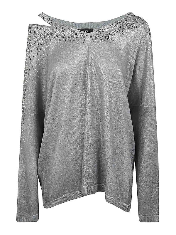 AVANT-TOI: Vネック - Vネック - 白