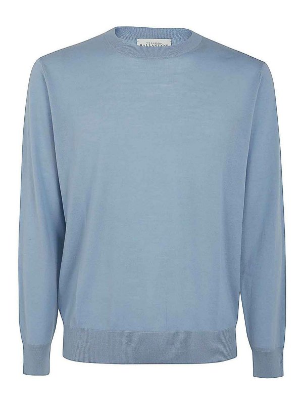 BALLANTYNE: Suéteres con cuello pico - Suéter Cuello Redondo - Azul