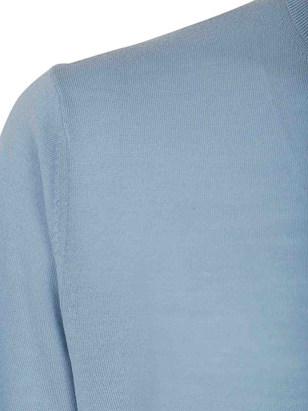 The Best Shops BALLANTYNE: Suéteres con cuello pico - Suéter Cuello Redondo - Azul