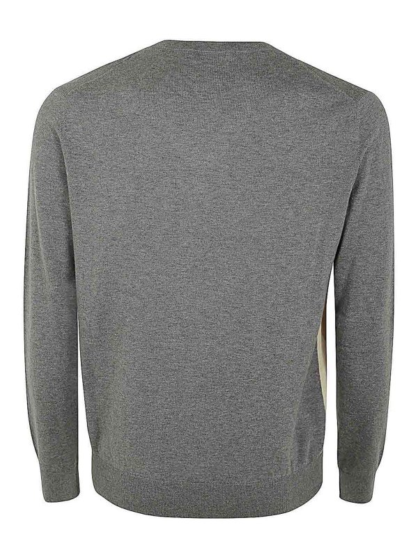 BALLANTYNE: Col en V online - Pull À Col V - Gris