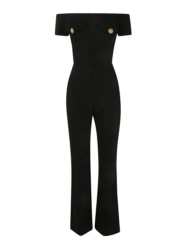 Balmain: ジャンプスーツ - ジャンプスーツ - 黒