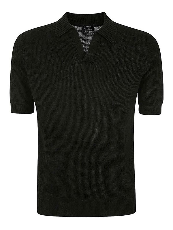 BARBA: Pull col rond - Pull Col Rond - Noir