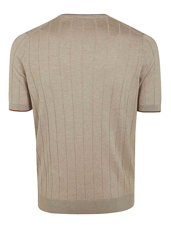 BARBA: Strickpullover mit Rundhalsausschnitt online - Rundhalspullover - Braun