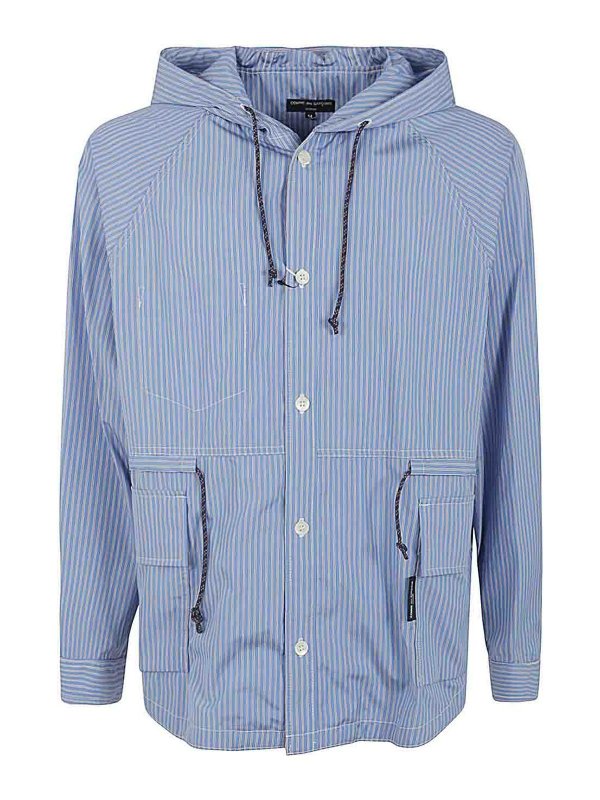 COMME DES GARÇONS HOMMES PLUS: カジュアルジャケット - カジュアルジャケット - ブルー