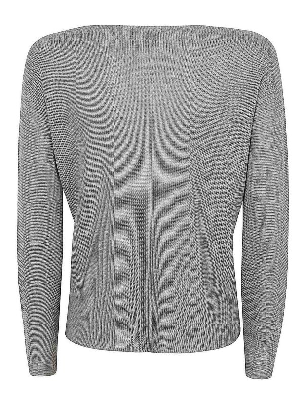 GIORGIO ARMANI: Escotes barcos online - Suéter Con Escote Barco - Gris