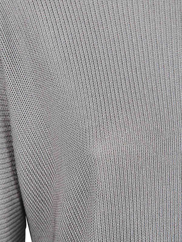 The Best Shops GIORGIO ARMANI: Escotes barcos - Suéter Con Escote Barco - Gris