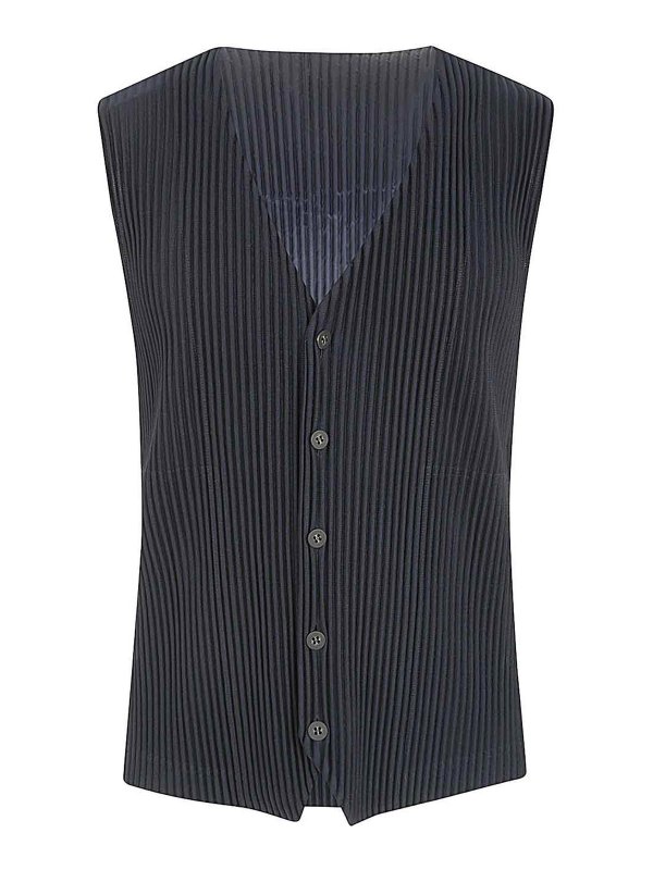 HOMME PLISSÉ ISSEY MIYAKE: waistcoats & gilets - Basics Gilet