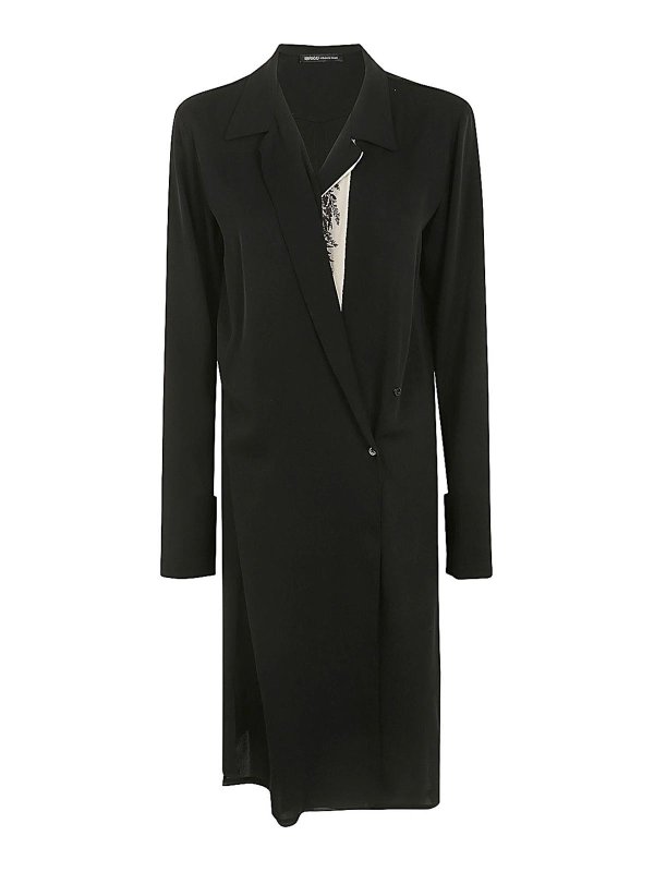 IBRIGU: Knielange Kleider - Knielanges Kleid - Schwarz