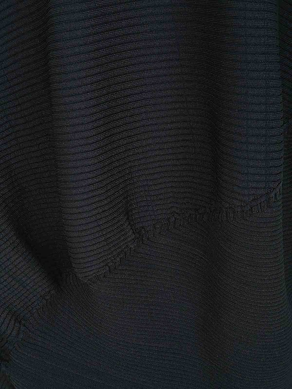 The Best Shops PLEATS PLEASE ISSEY MIYAKE: Knielange Kleider - Knielanges Kleid - Blau